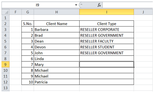 excel autocomplete text typing short code for the text
