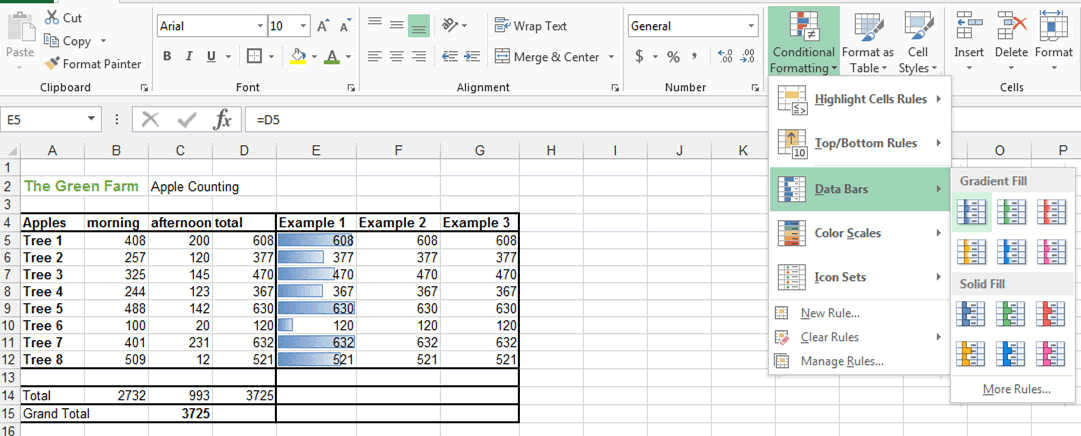 conditional formating