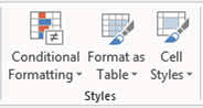 format as table