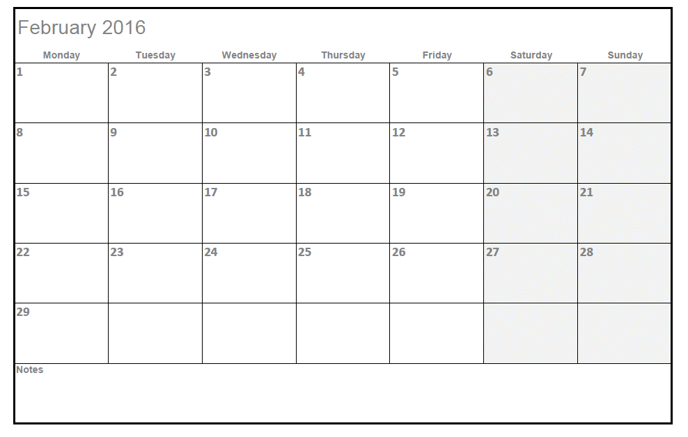 Office Templates Calendar Excel