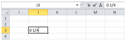 excel display fraction in cell instead of decimal