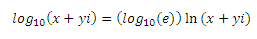 excel engineering functions log functions with complex numbers imln imlog10 imlog2 impower imexp