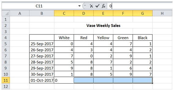 ExcelMadeEasy enter data In Man Cells simultaneously In Excel