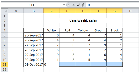 excel enter data in many cells simultaneously