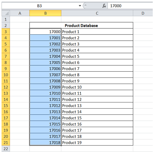 excel fill data series automatically