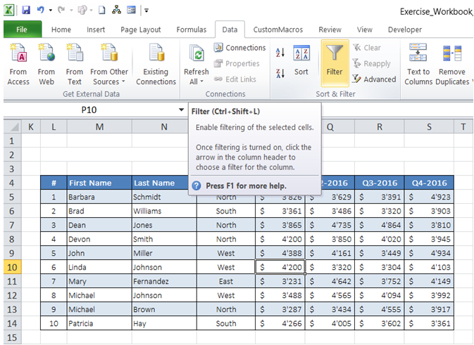 excel filter with condition