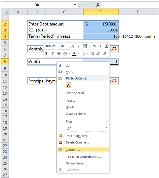 excel protect only limited part of the sheet with password