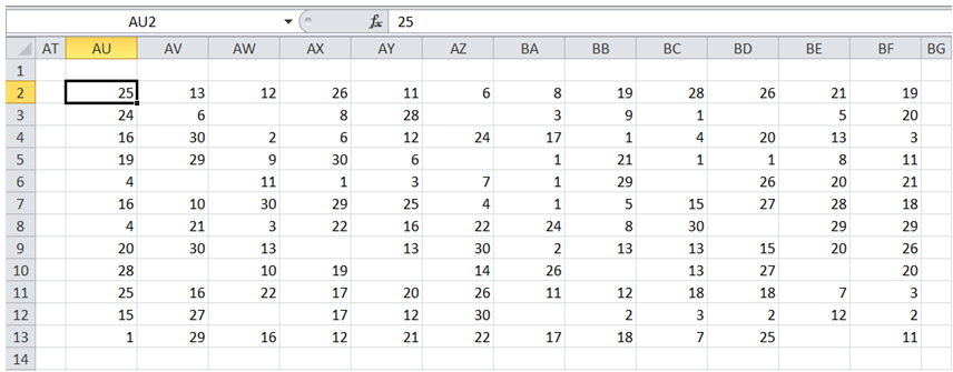 excel remove blank cells in range