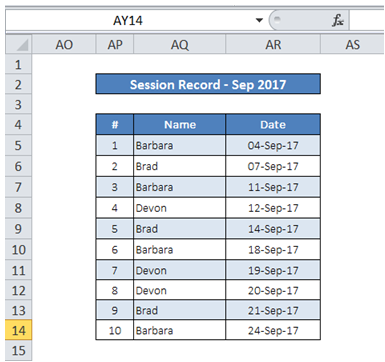 excel vba get exact number of filtered data