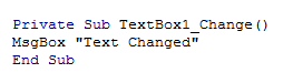 excel vba textbox control text box
