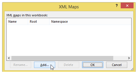 excel vba xml group developer tab