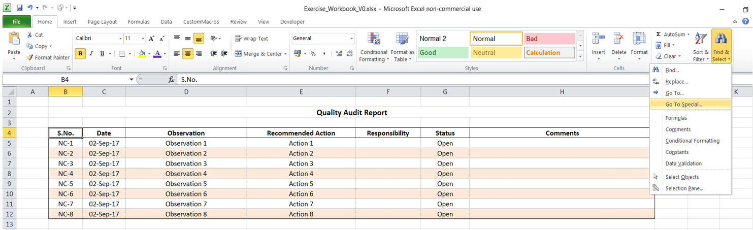 excel which cell contains conditional formatting